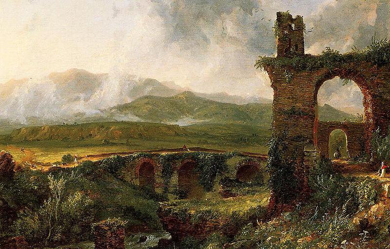 Thomas Cole A view near Tivoli oil painting picture